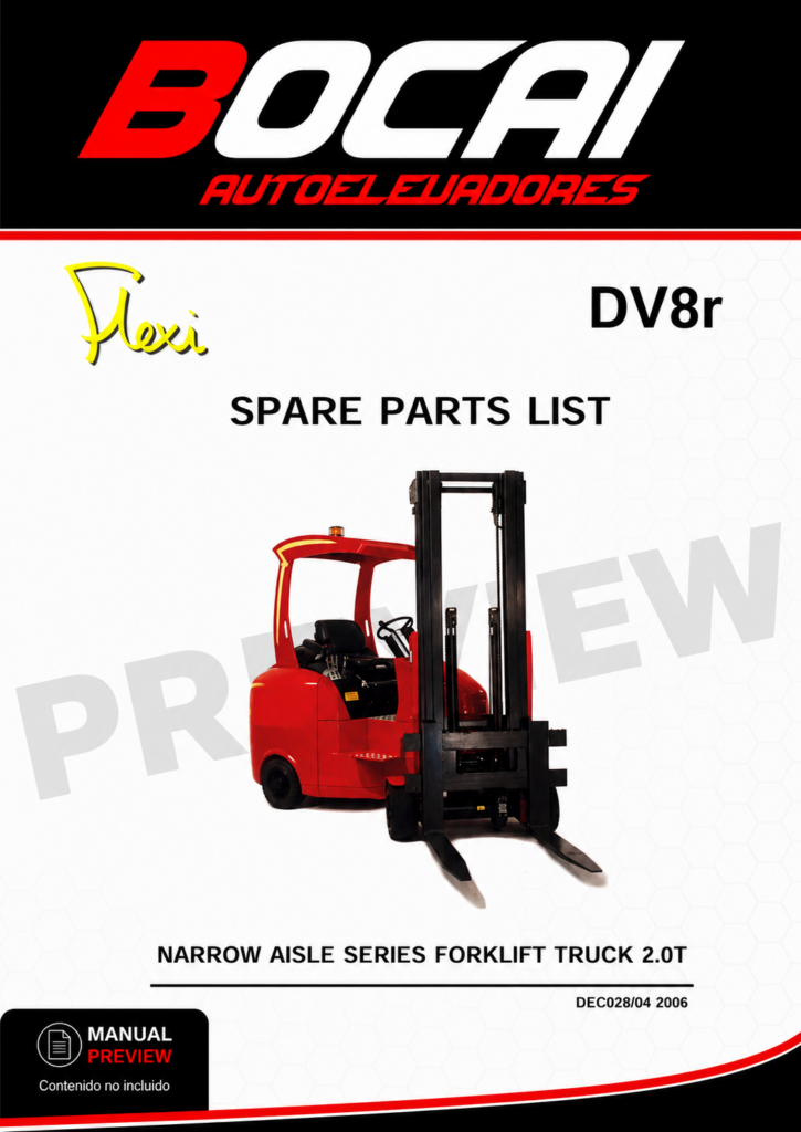 PARTS MANUAL FLEXI DV8R FLEXI DV8R
